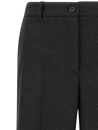 Gray Virgin Wool Dress Pants