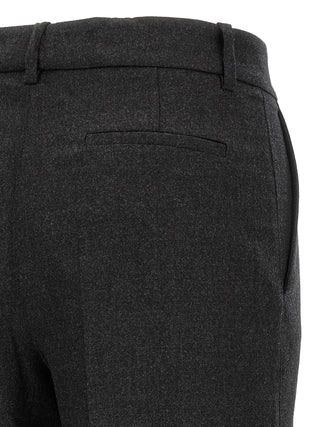 Gray Virgin Wool Dress Pants