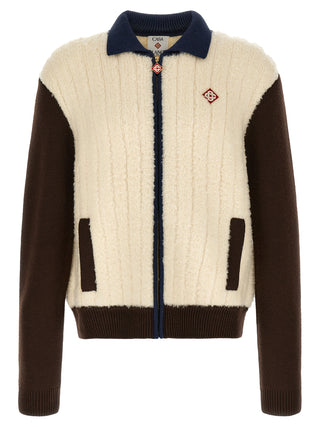 Multicolor Wool Full-Length Jacket