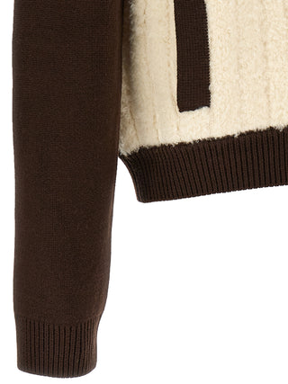Multicolor Wool Full-Length Jacket