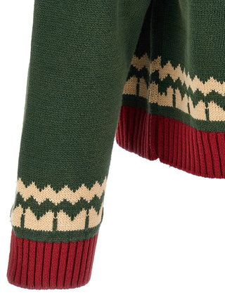 Bicolor Cotton Cardigan
