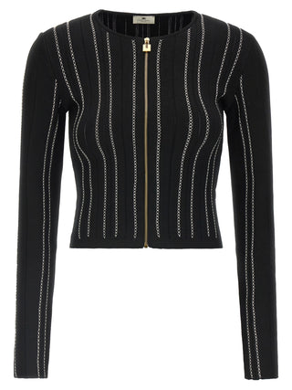 Black Viscose Cardigan