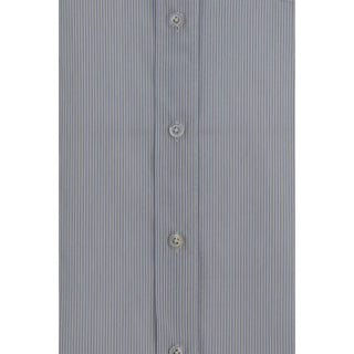 Blue Cotton Dress Shirt