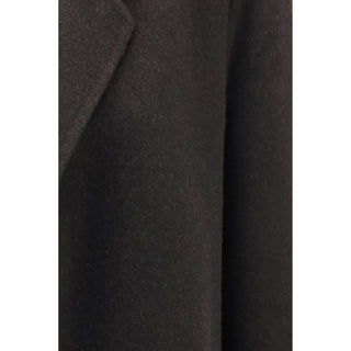 Brown Cashmere Full-Length Jacket