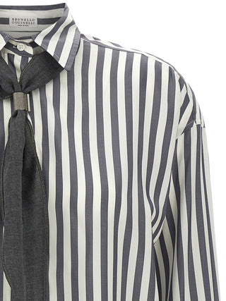 Gray Silk Blouse