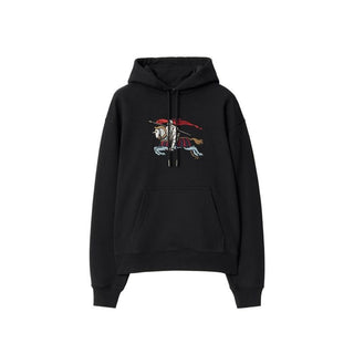 Black Cotton Hoodie