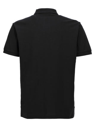 Black Cotton Polo Shirt