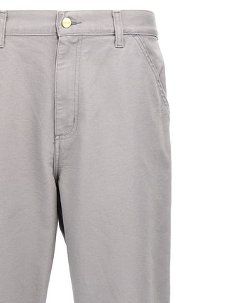 Gray Organic Cotton Casual Pants