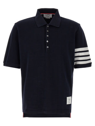 Blue Cotton Polo Shirt