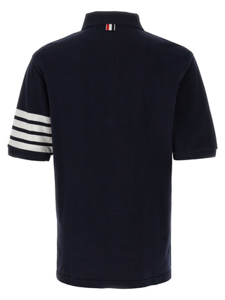 Blue Cotton Polo Shirt