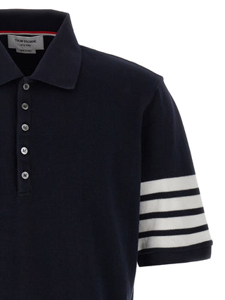 Blue Cotton Polo Shirt