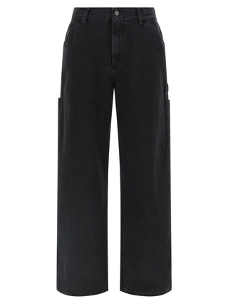 Black Cotton High-Waisted Jean