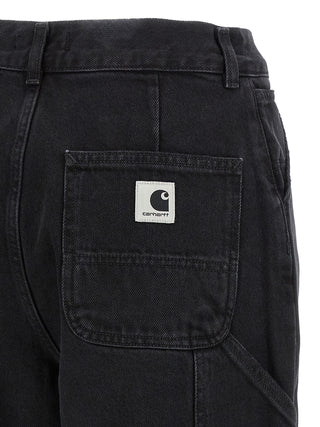 Black Cotton High-Waisted Jean