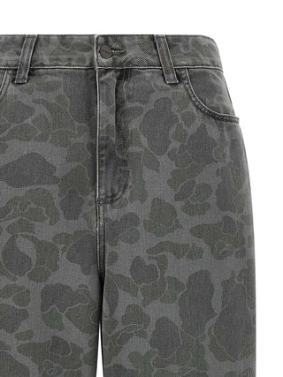 Gray Organic Cotton Tapered Jeans