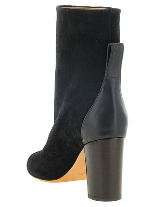 Black Calfskin Ankle Boots
