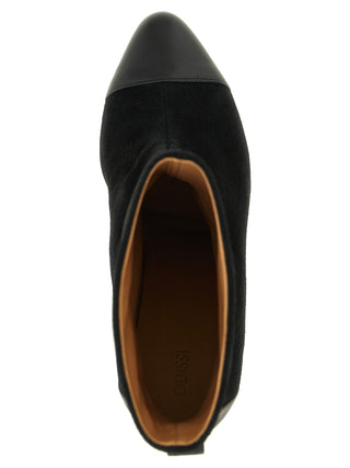 Black Calfskin Ankle Boots