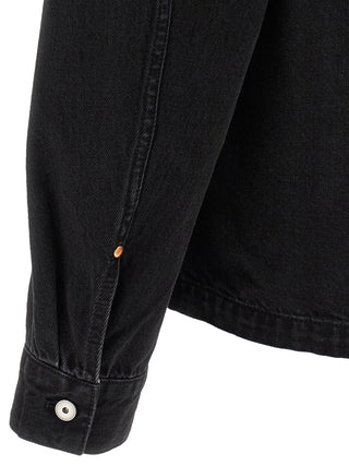 Black Cotton Denim Jacket
