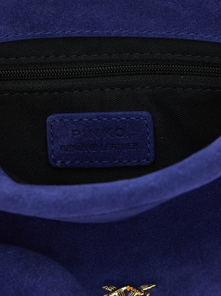 Blue Lambskin Clutch Bag