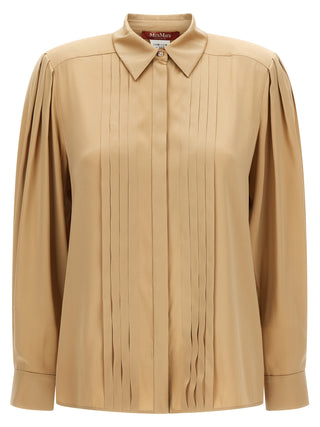 Beige Silk Blouse