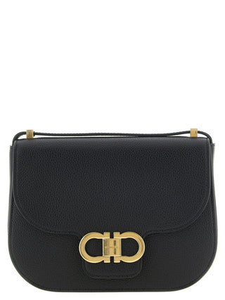 Black Calfskin Crossbody Bag