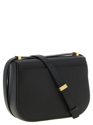 Black Calfskin Crossbody Bag