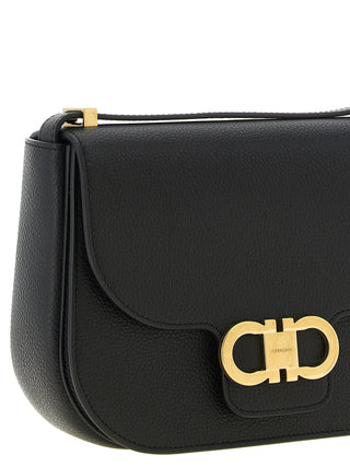 Black Calfskin Crossbody Bag