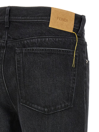 Black Cotton Jeans Denim