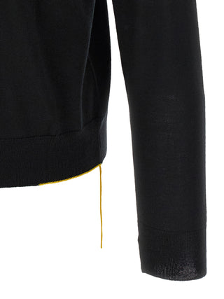 Black Virgin Wool Cardigan