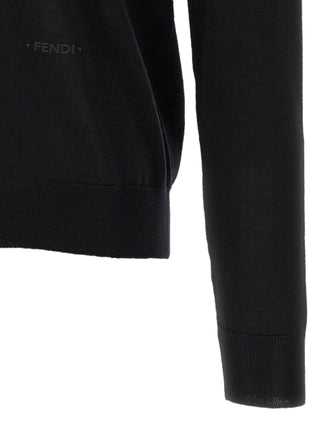 Black Virgin Wool Cardigan