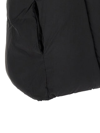 Black Nylon Sleeveless Jacket