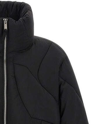 Black Nylon Full-Length Jacket