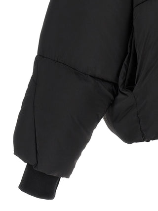Black Nylon Full-Length Jacket