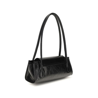 Black Calf Leather Bos Taurus Shoulder Bag
