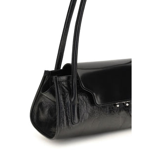 Black Calf Leather Bos Taurus Shoulder Bag