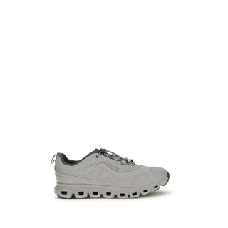 Gray Polyester Athletic Sneakers