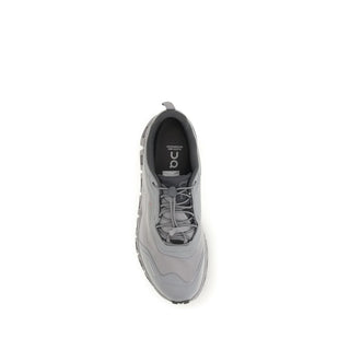 Gray Polyester Athletic Sneakers