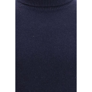 Blue Cashmere Turtleneck