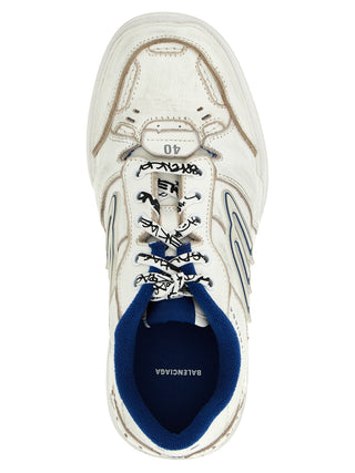 White Calfskin Athletic Sneakers