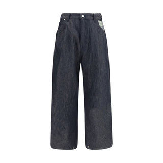 Blue Cotton Relaxed Fit Jeans
