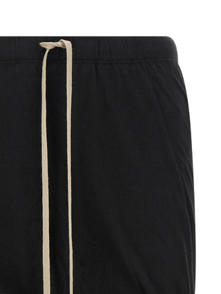 Black Cotton Bermuda Shorts