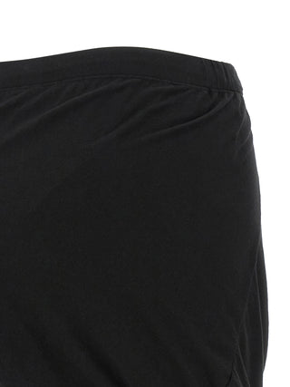 Black Cotton Bermuda Shorts