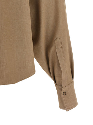 Beige Cotton Blouse