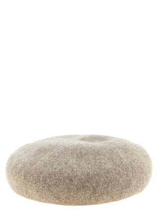 Beige Wool Beanie