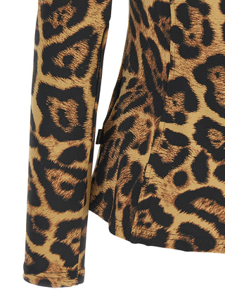 Brown Polyester Cardigan