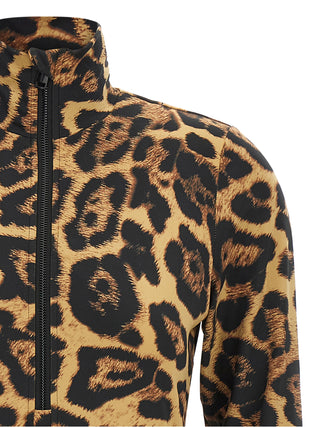 Brown Polyester Bodysuit