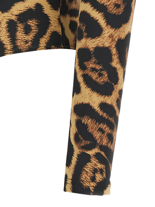 Brown Polyester Bodysuit