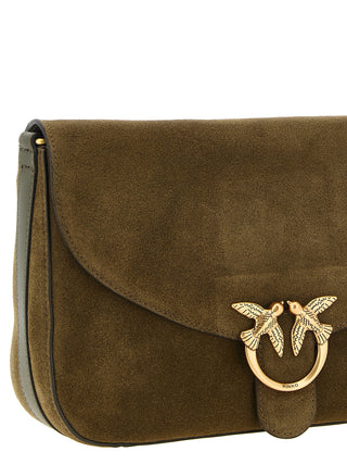 Bicolor Calfskin Crossbody Bag