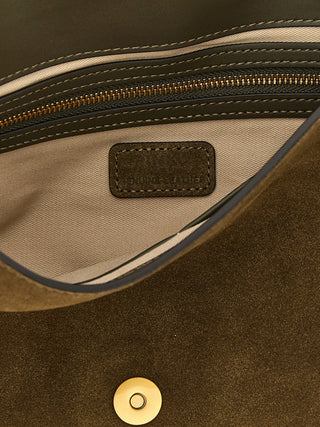 Bicolor Calfskin Crossbody Bag