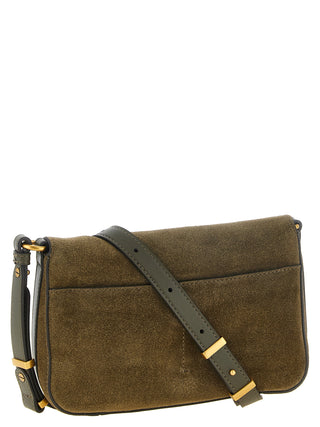 Bicolor Calfskin Crossbody Bag