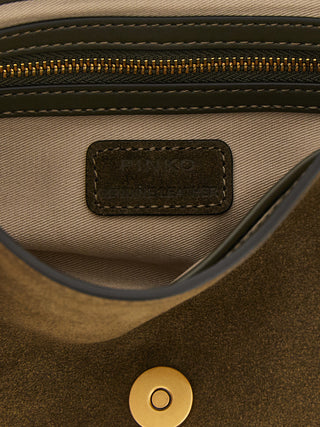 Bicolor Calfskin Crossbody Bag